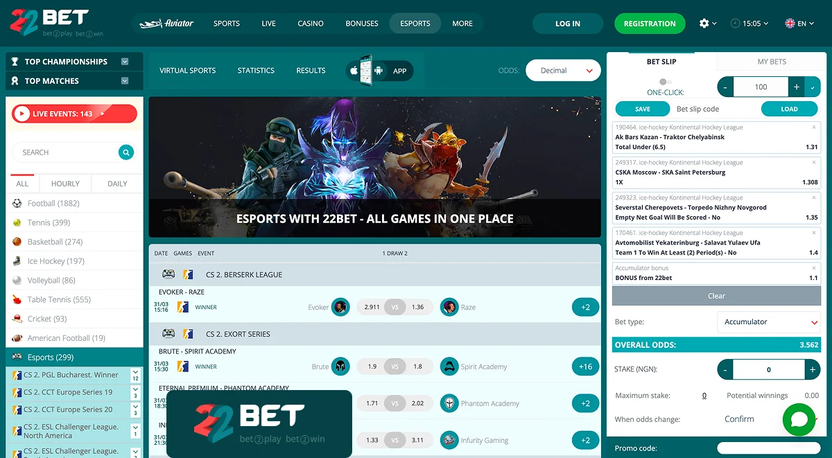 22Bet E-Sports Betting Website 22Bet E-Sports Betting Website