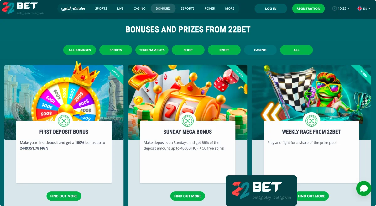 22Bet Bonus Offers 22Bet Bonus Offers
